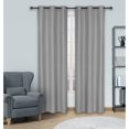 thumbnail image 1 of Safdie & Co. Curtain 2PK 84L Blackout Textured Grey, 1 of 2