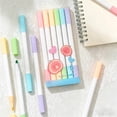 thumbnail image 1 of Usloyux Fruit-Scented Highlighters 6-Pack, Double-Tip Fine Point Markers for Clear Marking And Sketching, Multi-Color Neon Pens for Note Taking Art Journaling OfficeSchoolSupplies, 1 of 6