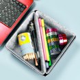 thumbnail image 2 of QualitChoice Home Hotel Felt Keys Tapes Phone Watch Storage Box Living Room Drawer Pens Remotes Jewellery Organizer Container Light Grey Pink 1 Pc, 2 of 6