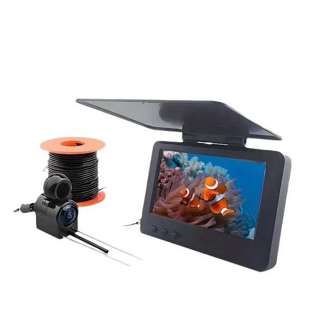 15M/20M/30M Fish Finder Underwater Fishing Camera 4.3" LCD Monitor Camera for Fishing ,Easy to Use