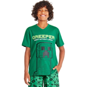 Minecraft Boys' Creeper Graphic T-Shirt