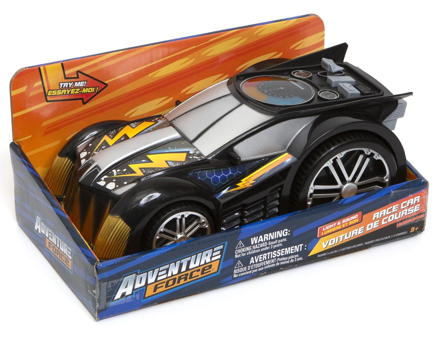 Super voiture de course accélérée - noir