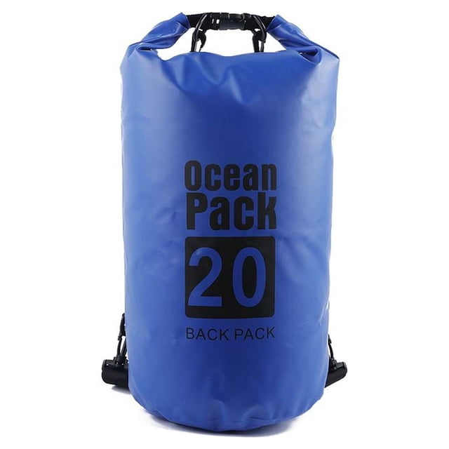 Waterproof Bags Multifunctional Outdoor Backpack Large-Capacity Equipment Foldable Kayak Rafting Bag Pool Beach Sports Gem Blue 10L Single Shoulder
