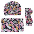 thumbnail image 1 of Newborn Swaddle Printed Wrap Quilt Photography Wrap Cloth + Hat + Headband 3-Piece Set, 1 of 3