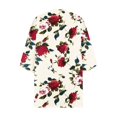 thumbnail image 4 of LNGOOR Kimono Cardigan à Manches Bouffantes Imprimé Floral pour Femmes, Blouse Décontractée Ample en Liquidation, 4 of 5