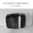 thumbnail image 2 of yeacher Motorcycle Anti-UV Anti-Scratch Helmets Lens Fashion Visor Wind Shield Lens Universal for Standard 3-Snap Open Face Helmets, 2 of 8