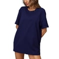 thumbnail image 1 of Posijego T-Shirts de Course pour Femmes en Coton à Manches Courtes T-Shirt à Col Rond Décontracté Ample Hauts Athlétiques pour Femmes, 1 of 7
