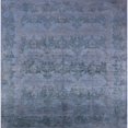 thumbnail image 1 of Ahgly Company Tapis de Zone Orientale Bleu Azur Moderne du Milieu du Siècle, 8' Carré, 1 of 6