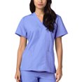 thumbnail image 2 of Adar Universal Unisex V-Neck Tunic 3 Pocket Scrub Top (Available in 39 Colors), 2 of 6