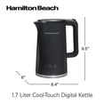 thumbnail image 5 of Hamilton Beach Cool-Touch Digital Electric Kettle, 1.7 L, 1500 Watts, Temperature Control, Automatic Shutoff, 41033C, 5 of 5