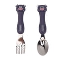 thumbnail image 4 of Adorable Cartoon Fork and Cartoon Fork Spoon Stainless Cute Toddler Table Setting Steel Toddler Feeding Training Spoons Forks Portable Animal Tableware for Kids  Tableware Set with, 4 of 8
