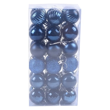Leutsin Ensemble de Boules de Noël, Décorations de Noël Incassables Boules pour Arbre, Boules Décoratives de Noël Ornements Suspendus, 36 Pcs Boules pour Arbre de Noël Boules Suspendues Décoration de Fête à la Maison 4 cm