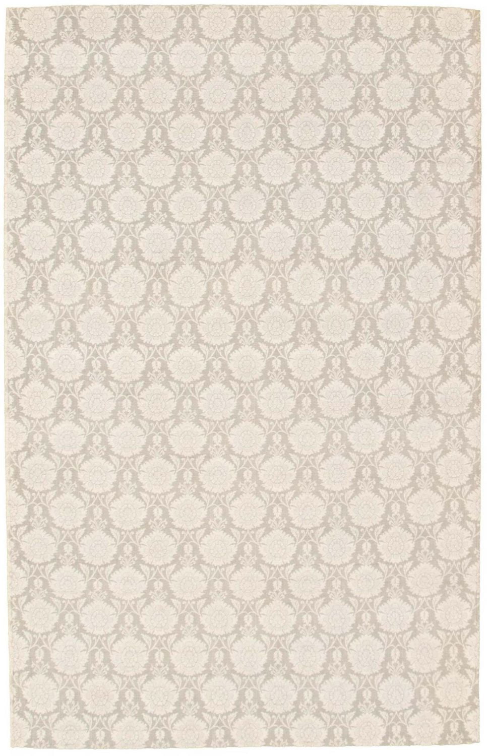 ECARPETGALLERY Tapis Fait à la Main pour Salon, Salle à Manger et Chambre à Coucher Floral Collection Collage 5'0" x 7'7" en Gris