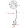 thumbnail image 2 of GHSDFBB 1157 2" Bullet LED Front Turn Signals Light White Amber Blinker Light Compatible for Harley Davidson Sportster Softail Dyna, 2 of 7