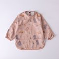 thumbnail image 2 of MIASHUI Baby Long Sleeve Bib Cartoon Print Toddlers Soft Bib Outfit, 2 of 3