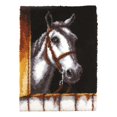 thumbnail image 1 of Creative Latch Hook Craft Festival Gift Animal Pattern 24x16inch Crochet Rug Horse, 1 of 8