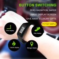 thumbnail image 4 of EstbridgeLed Pedometer Bracelet Wrist Calorie Counter 12/24H Time Display Walking Running Pedometer Multi-function Silicone Step Tracker for Adults, 4 of 10