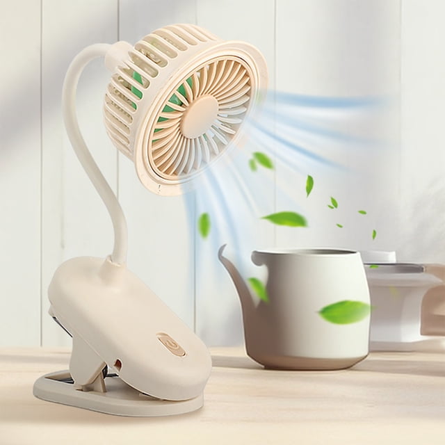 Limited Time Deal Iumwxz Small Fan Clipable Desktop Small Fan Clip On Fan USB Rechargeable Desktop Clip Type Small Fan Room Fan Bedside Fan Desk Fan Apartment Essentials