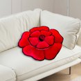 thumbnail image 4 of BKER 19.7 Inch 3D Round Rose Soft Round Rose Rose Shaped Cushion Handmade Decorative Floor, 4 of 4