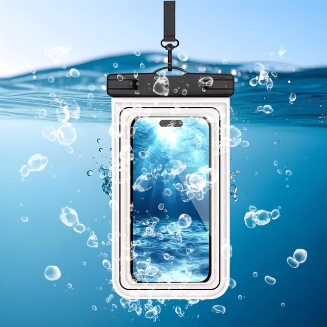 Birdeem Waterproof Phone Pouch,Universal 7X3.5 Inch Touchscreen Dry Bag Case with Lanyard,Submersible Protector for Swimming Hiking Kayaking Floating Protection