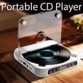 thumbnail image 3 of Portable Bluetooth CD Player with LED Display, 2026 New Portable Bluetooth CD Player, for Home, Car & Outdoor USB, SD/AUX/FM Radio, Hi-Fi Sound Rechargeable Wireless Compatible (Green), 3 of 8