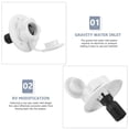 thumbnail image 4 of CHOK Flush Mount Water Inlet RV Water Hose Connector RV Trailer Water Fill Inlet, 4 of 6