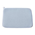 thumbnail image 1 of Blue, Style A, 38*50cm, Dish Drying Mat 20 X 15 Inch Absorbent Microfiber Dishes Drainer Mats Large Size Dish Drying For Kitchen Counter Rack Countertops, 1 microfiber dish drying mat, 1 of 9