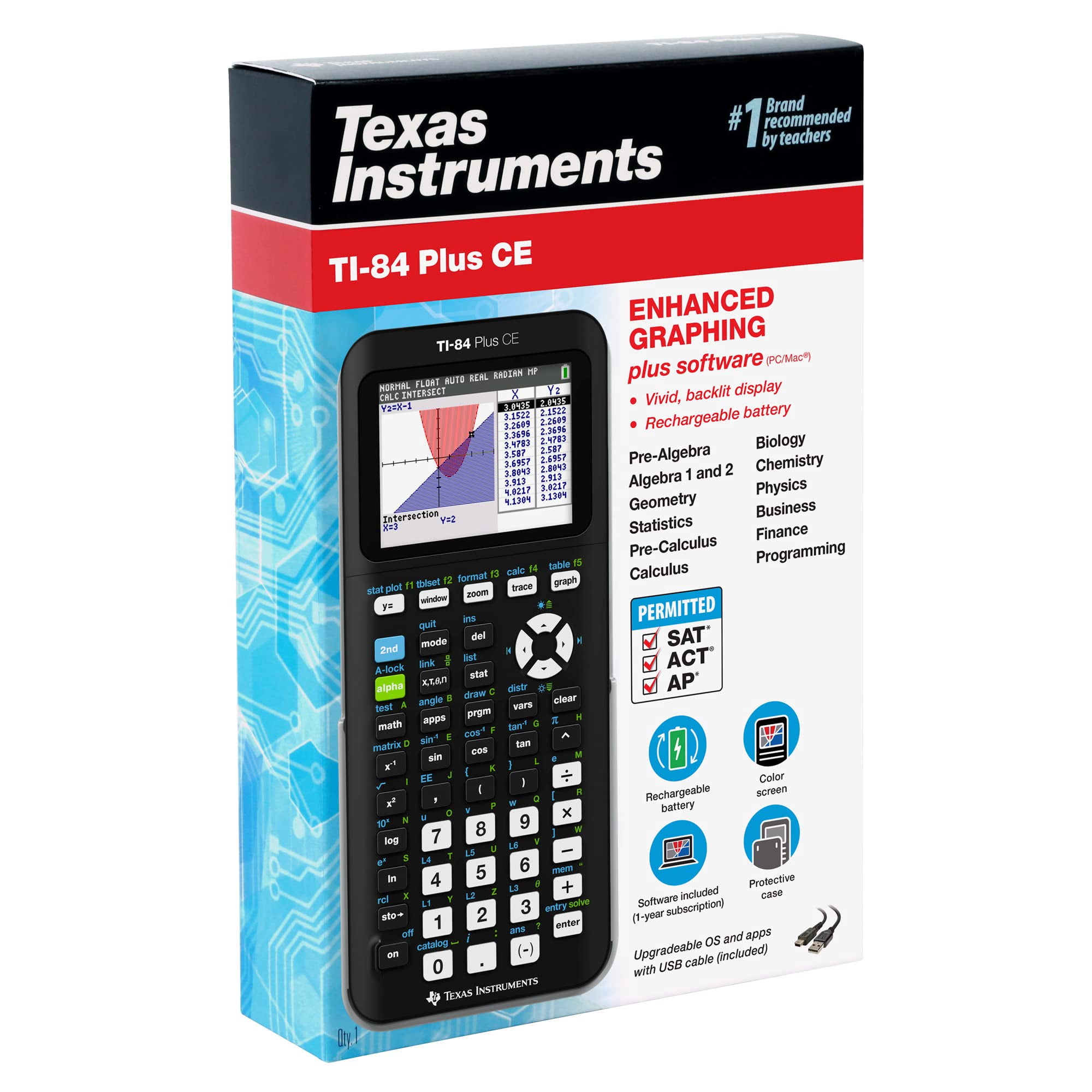 Texas Instruments TI-84 Plus CE Enhanced Graphing Calculator