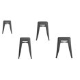 thumbnail image 1 of Heavenly Collection Grey Metal Stool, 1 of 1