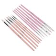 thumbnail image 4 of Nylon Paint Brush Watercolor Paint Brushes Paint Brushes For Acrylic Painting Watercolor Brush Set 12pcs Nylon Paint Brush Washable Cleanable Nylon Wool Material Different Colors, 4 of 8