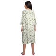 thumbnail image 4 of Moomaya Chemise de Nuit en Coton pour Femmes Imprimée à Col Rond avec Patte de Boutonnage, 4 of 6