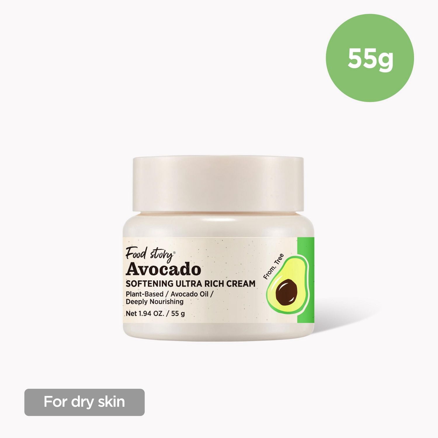 Food Story Crème Ultra-Riche Adoucissante à l'Avocat
