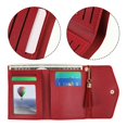 thumbnail image 1 of Youkk Elegant Women S Purse With Multiple Card Slots Exquisite Craft Hand Wallet Tassel Good Hand Feeling Red 1Set, 1 of 6