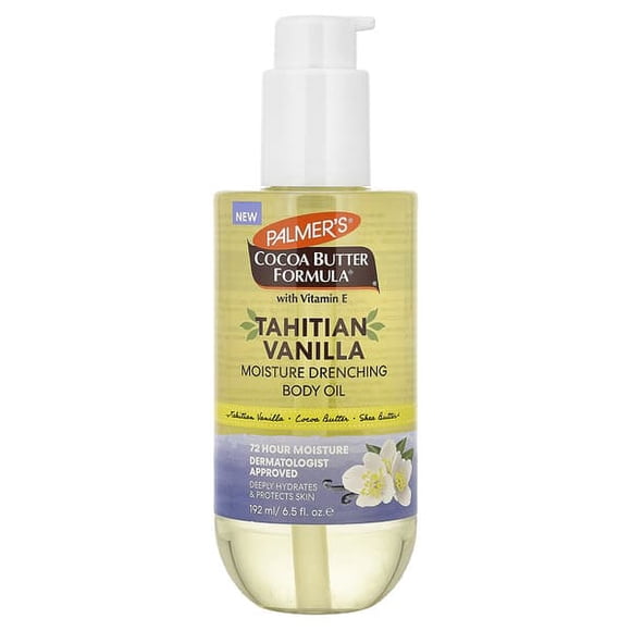 Palmer's, Cocoa Butter Formula® with Vitamin E, Moisture Drenching Body Oil, Tahitian Vanilla, 6.5 fl oz (192 ml)