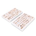thumbnail image 2 of 2 Packs Stud Earrings Set 72 Pairs Golden Ear Stud Set With Rhinestone for Girls Women Men, 2 of 8