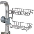 thumbnail image 1 of Faucet Storage Rack Rustproof Hanging Faucet Sink Organizer Sink Sponge Holder, 1 of 10