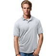thumbnail image 1 of Hanes Cotton-Blend Men`s Jersey Polo, L, Ash, 1 of 1
