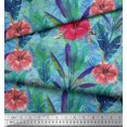 thumbnail image 2 of Soimoi polyester Crepe Fabric Leopard,Tropical Leaves & Floral Fabric Prints By Yard 52 Inch Wide, 2 of 3