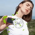 thumbnail image 1 of Limited Time Deal Iumwxz Mini Portable Fan Silent Powerful Handheld Fan Cute 3 Speed Small Desk Fan with Base Lightweight Makeup USB Rechargeable Fan Outdoor Decor, 1 of 8