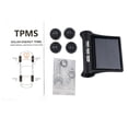 thumbnail image 2 of Solar Power Tire Pressure Monitoring System Wireless TPMS Monitor with 4 External Sensors Adjustable Display Angle, 2 of 7
