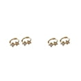 thumbnail image 3 of maskred Two Size Options For These Stunning Silver Earrings Llightweight And Gift Gold 10MM 2Set, 3 of 6