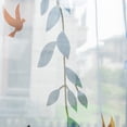 thumbnail image 3 of ZZkhGO Leaf Pattern Sheer Window Voile Curtain, Single Panel Fabric Drape 200x100cm, Polyester Curtain for Living Room, 3 of 7