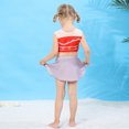 thumbnail image 3 of Maillot de Bain d'Été Deux Pièces pour Petite Fille, Bikini de Jeu de Rôle, Tankini pour Tout-Petit, Rouge, 3 à 10 Ans, 3 of 6