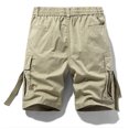 thumbnail image 4 of Birdeem Mens Summer Fashion Solid Color Casual Shorts Multi-Pocket Cargo Shorts, 4 of 12