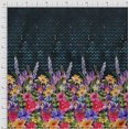 thumbnail image 2 of oneOone Cotton Poplin Fabric Chevron|Leaves & Floral Panel Printed Craft Fabric BTY 42 Inch Wide, 2 of 3