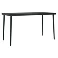 thumbnail image 3 of vidaXL 5 Piece Garden Dining Set Brown and Black, 3 of 5