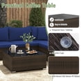 thumbnail image 2 of Gymax Set of 7 Rattan Furniture Set Sectional Sofa Cushioned Garden Patio Navy, 2 of 6