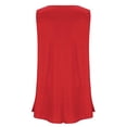 thumbnail image 5 of AherBiu Camisoles d'Été Grande Taille pour Femmes, Coupe Ample, Col Ras du Cou, Sans Manches, Ourlet Fluide, Mode, T-Shirt Basique, 5 of 5