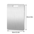 thumbnail image 2 of Titanium Cutting Board,Titanium Cutting Boards for Kitchen,Stainless Steel Food Grade Cutting Boards,Stainless Steel Cutting Board for Kitchen,Chopping Board for Meat Fruit Vegetables Dishwasher Safe, 2 of 2