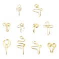 thumbnail image 1 of 10 Pcs Anneaux de Nez en Acier Inoxydable Faux Clous de Nez Bijoux Sans Perçage, 1 of 8